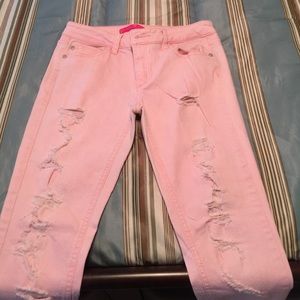Destroyed pink pants