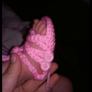 Crochet gladiator sandals