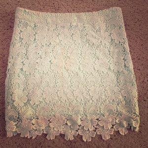Mint Lace Skirt