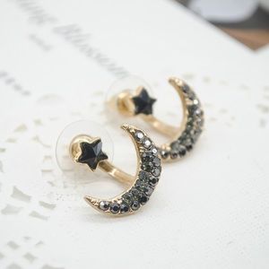 Star and moon earrings