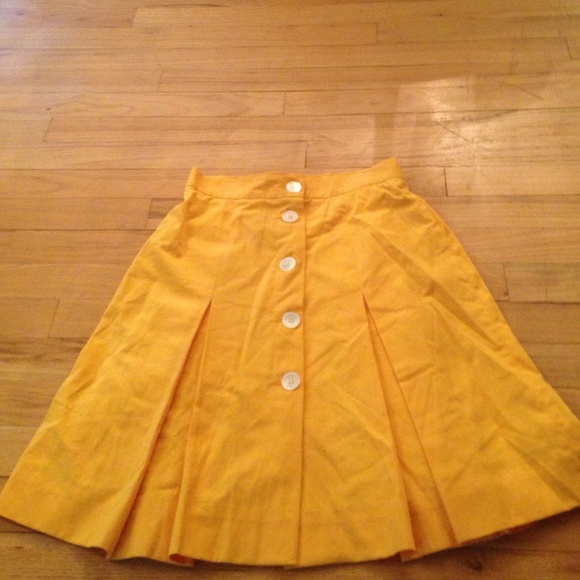 Christian Dior Yellow Skirt