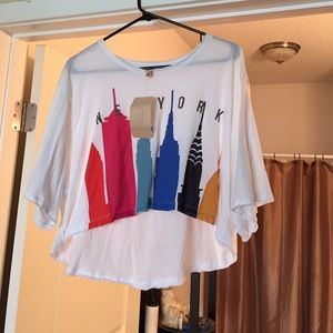 Brand new Zara crop tee shirt