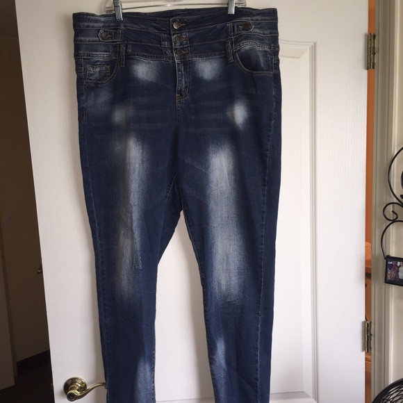 High Waisted Medium Wash Jeans