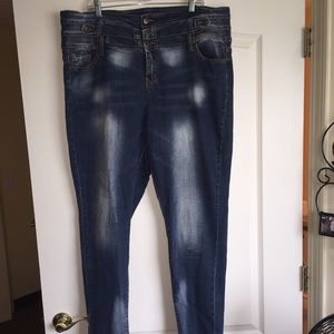 High Waisted Medium Wash Jeans