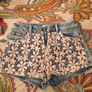 High waisted shorts
