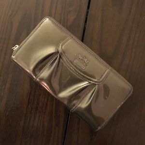 Coach gray Patent Leather Wallet
