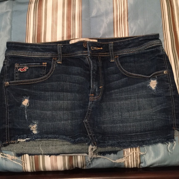 Hollister denim skirt