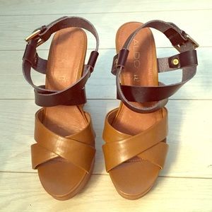 Black & Brown Platform Sandals