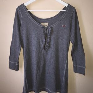 Hollister 3/4 Sleeve Top