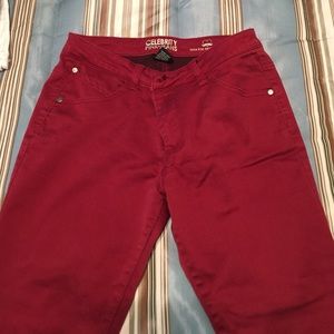 Red/maroon pants