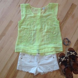 Sheer Eyelet Shirt SOLD