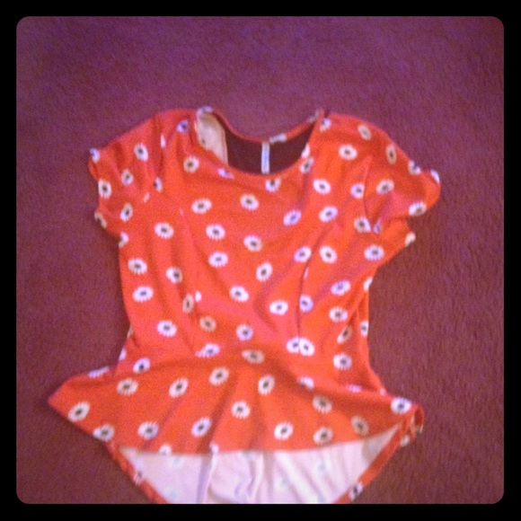 Floral Print Peplum
