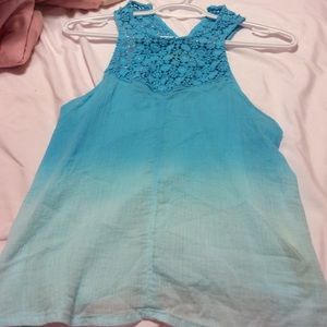 Ombré sleeveless shirt