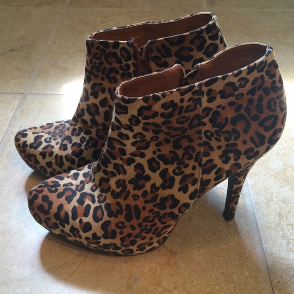 Cheetah Bootie Heels