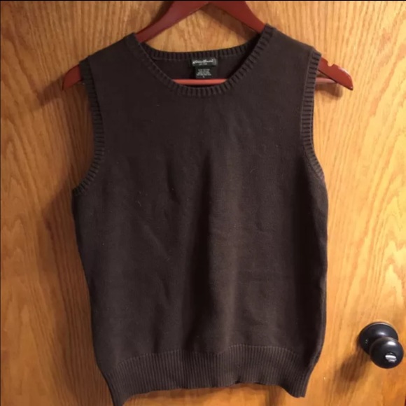 Eddie Bauer Women's Brown Cotton Vest - Picture 1 of 2