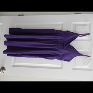 Purple, flow-y dress