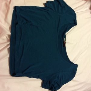 Blue crop top