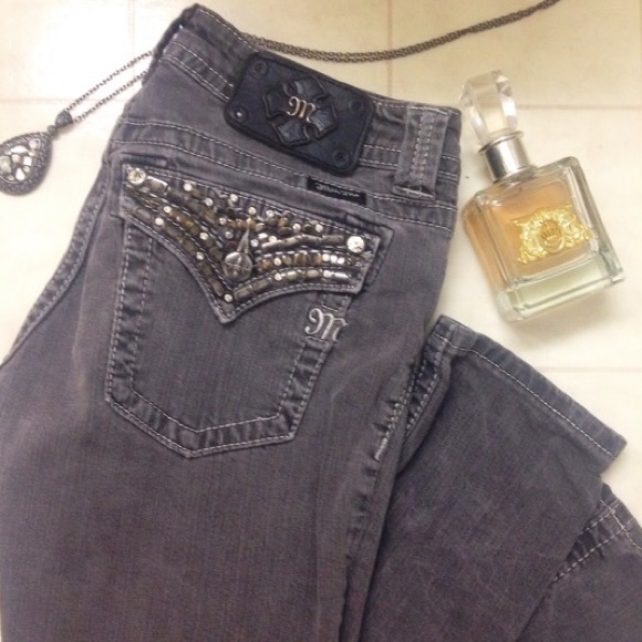 Miss Me Gray Skinny Jeans