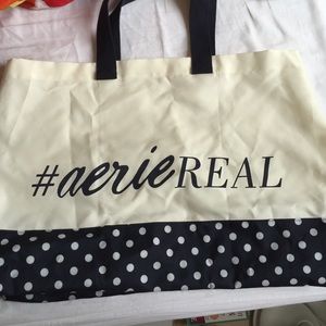 Large aerie real tote bag