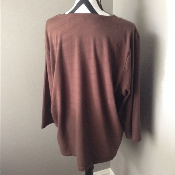 SOLD IN BUNDLE πKIM ROGERS 3/4 SLEEVE TOP - Picture 2 of 2