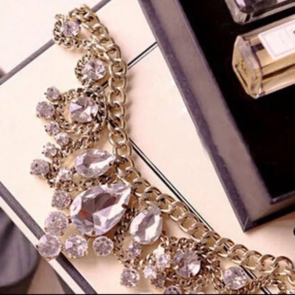 Chunky Crystal Statement Necklace