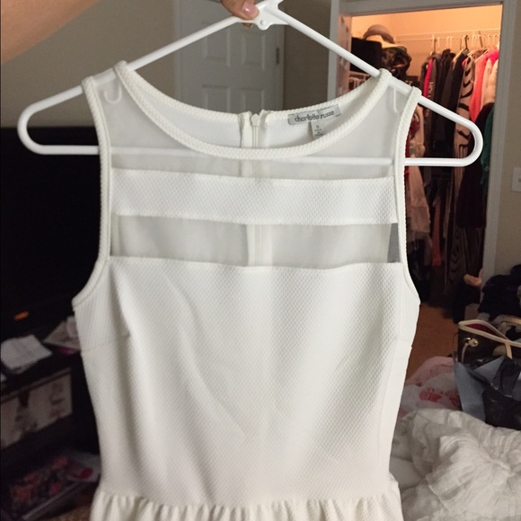 White skater dress on hold