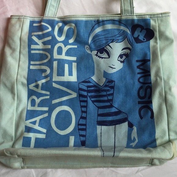 Vintage blue Music Harajuku Lovers bag
