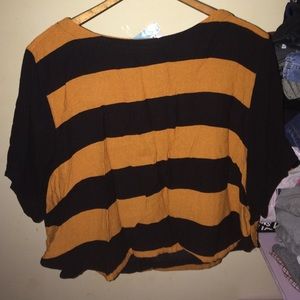 Striped crop top