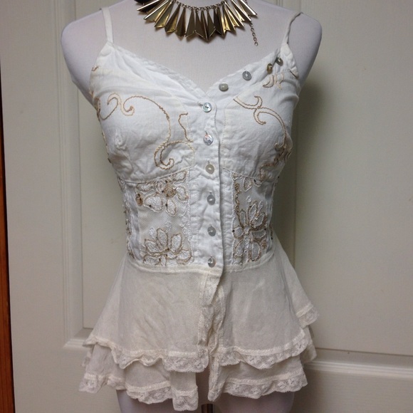 Pretty lace tank top💗💗 - Picture 1 of 4
