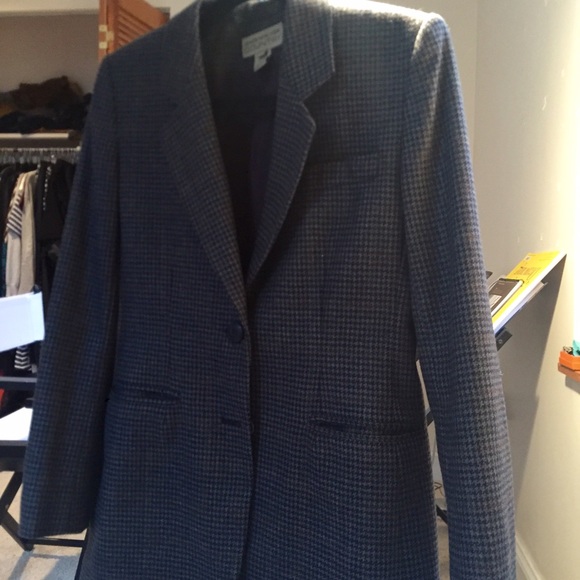 Vintage Houndstooth Blazer/Coat (fits size 2)