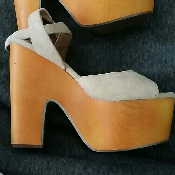 Jeffrey Campbell wood platforms 5.5