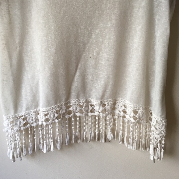 Cream fringe bottom top - Picture 2 of 4