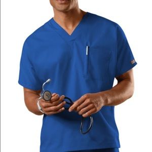 Cherokee unisex size med royal blue scrub top