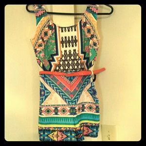 Printed Short summer romper