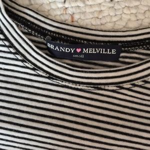 Brandy Melville Tops - Striped Brandy shirt Brandy Melville Tops - Striped Brandy shirt