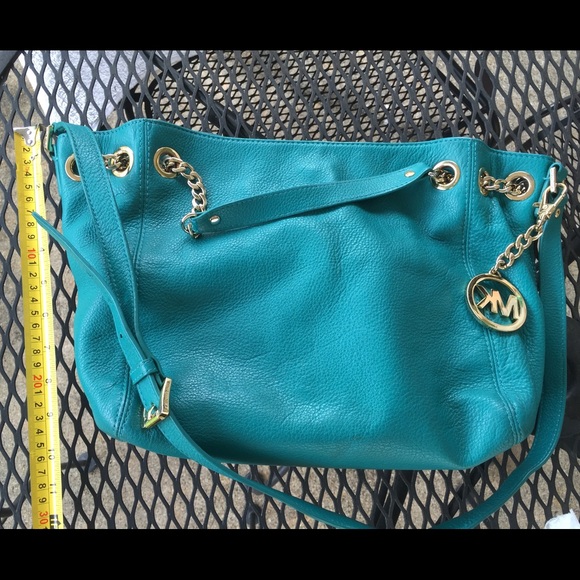 Aqua Jet Set Chain Michael Kors tote