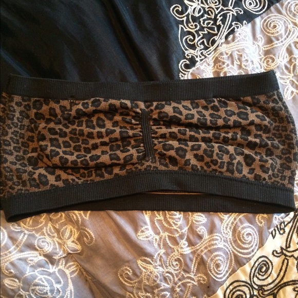 Cheetah print bandeau