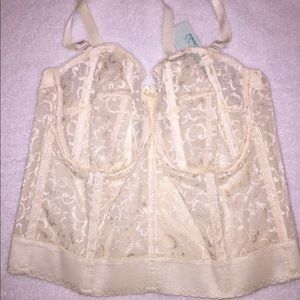 White lacy corset style bra/top