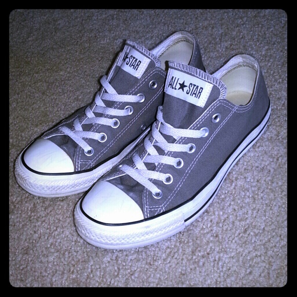 Dark Gray Converse Chuck Taylors