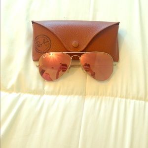 Ray Ban Aviators with flash lenses