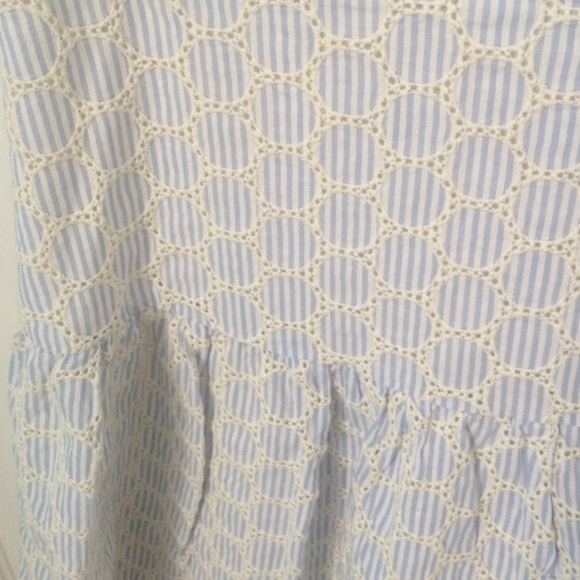 ♣️SOLD♣️J.Crew blue seersucker skirt size 0 - Picture 2 of 3