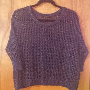 Express Drop Shoulder Netted Sweater