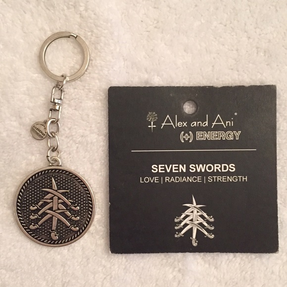 Alex and Ani - keychain - 7 swords