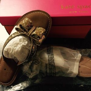 BNIB Kate Spade ICarda Sandals - Gold Size 8