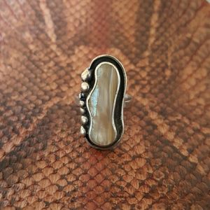 Vintage mother of pearl ring