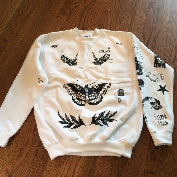 harrry styles tattoo crewneck
