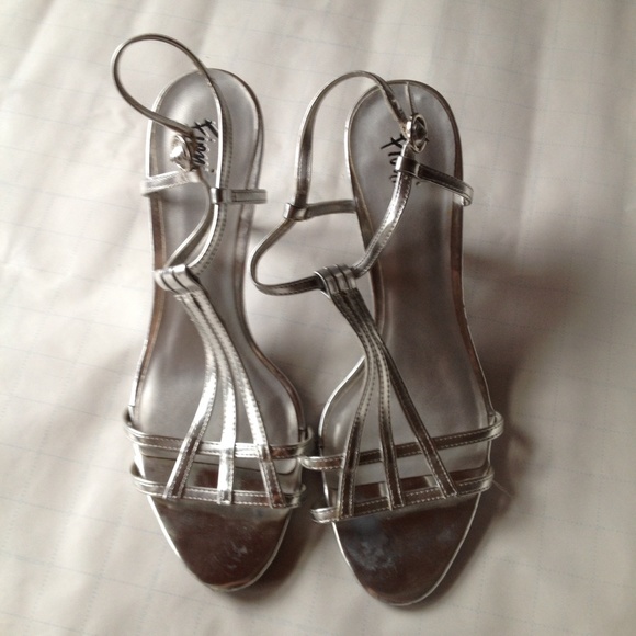 Silver FIONI Heels