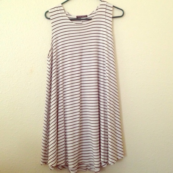 Brandy Melville Alena White Striped Dress