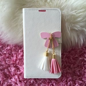 Pink & White Phone Case For Samsung Galaxy S5