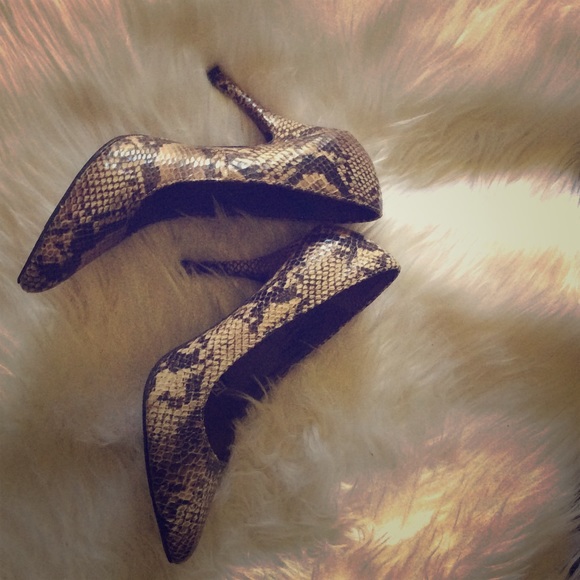 Mossimo Supply Co. Shoes - Faux Snakeskin Heels
